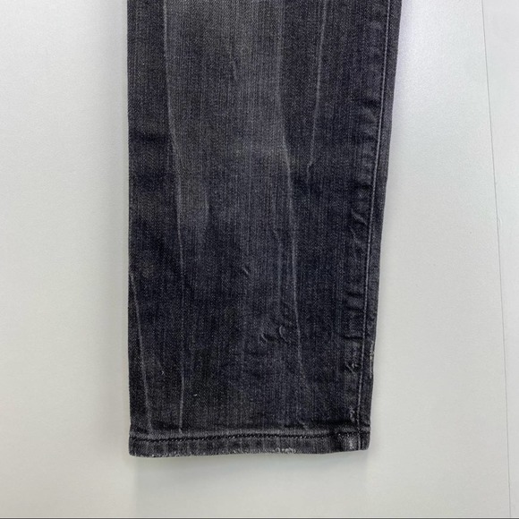 Diesel Matic Stretch Jeans Size 25 x 30 008YP Distressed Black Denim Slim Leg - Picture 6 of 10